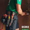 STRONGLAD Heavy-Duty Electricians Tool Belt – 13-Pocket Top-Grain Leather Pouch,