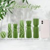 Threlaco 6 Pcs Ribbed Pillar Candles, Green