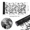 sourcing map Black Table Runner Roll 11.4" x 108" Sequin