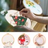 MAMUNU 4 Sets Christmas Embroidery Starter Kit with Pattern for