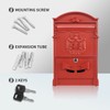 Yoocabinet Wall Mount Mailbox, Large Capacity Mailbox for Outside,Aluminum and
