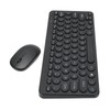 2.4G Wireless Keyboard Mouse Combo 78 Key Retro Round Keycap