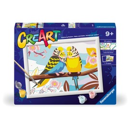 Ravensburger CreArt: Gli Inseparabili – Dipingere con i Numeri per Bambini 9+ Anni, Kit Pittura con Tavole, Cornice, Pennello e Colori Inclusi, 25 x 18,30 cm, Idee Regalo