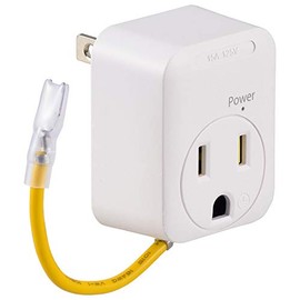 Ohm Denki HS-TM1EHL3-W Smoke Guard Adapter (1 opening/with shutter/White)