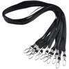 wangjiangda Lanyards for Neck Name Badge Keys Office Flat Nylon