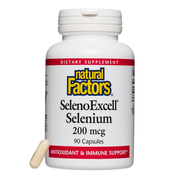 Natural Factors, SelenoExcell Selenium 200mcg, Antioxidant & Immune Support, 90 Capsules