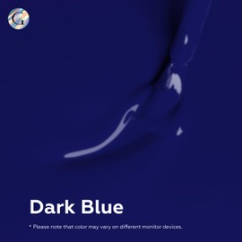 GLOSS Gel Nail Polish | Dark Blue 15ml 1 pcs - HEMA Free Gel Polish, Navy Blue Soak Off UV LED Gel Varnish, Professional Gel Nail Art for Home & Salon Use, Perfect Holiday Gifts for Women & Girls