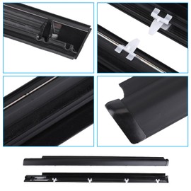 Hiolpen 4PCS Door Belt Molding Weatherstrip Compatible with Sequoia 2001-2007 Replace 75710-0C010 75720-0C010 75730-0C010 75740-0C010