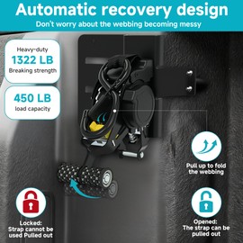 bimiti 2PCS Retractable Tie Down Straps for 2019-2025 Chevy Silverado & GMC Sierra 1500 - Ratchet Strap Replacement Accessories