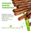 BambooMN Premium Reusable Japanese Bamboo Chopsticks, Twisted 9 inch -