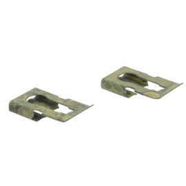 Corvette Central 1956-1982 Corvette Door Lock Rod Ret Clips Flat Set of 2 Steel Zinc Finish Retaining Clips for Vintage Corvette Restoration and Maintenance