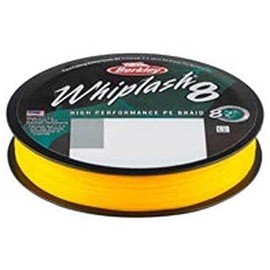 Berkley Whiplash 8 braided cord, yellow, 0.28 mm, 47.1 kg, 104 lb, 165 yd
