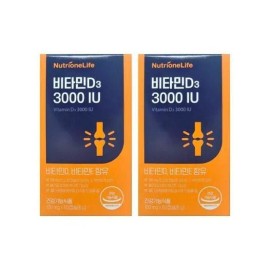 Nutri One Life [Seller Herb Food] Nutrione Vitamin D3 3000IU 100mg 60 capsules 2 units/mjc / [셀러허브 식품] 뉴트리원 비타민D3 3000IU 100mg 60캡슐 2개/mjc