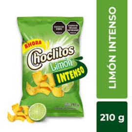 CHOCLITOS Sabor Limon 12 Packs de 27 grs c/u - Corn Chips Lime Flavor 12 Packs of 95 oz each. Snack Crispy Crunchy