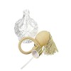 BOGZON 80ml Clear Crystal Vintage Style Perfume Bottle Gold Long