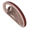 Kozelo 10 Pcs Sanding Belts 1/2 x 18 Inch 120