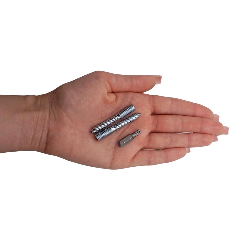 SKIR'CO (10 pcs) Hanger Bolts M8 x 50 mm, Double