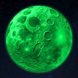 Glow in The Dark Sun for Ceiling, Luminous Planet Wall Sticker, Kids Bedroom Wall Decal, Sticky Fluorescence Sun, Gift for Boys and Girls (Green)