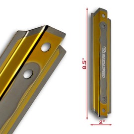 Battery Hold Down Bracket, Aluminum Battery Tie Down Bracket Fits for MazdaSPD , Battery Tray for Car Battery Mount Bracket Hold , Car Battery Lock Down- with 9inches J Bolts (GunBlack)