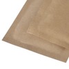 100PCS Brown Kraft & Foil Hybrid Flat Zipper Seal Bags