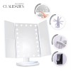 Shendy Vendy Espejo De Maquillaje Led Con Pantalla Táctil Rotacion