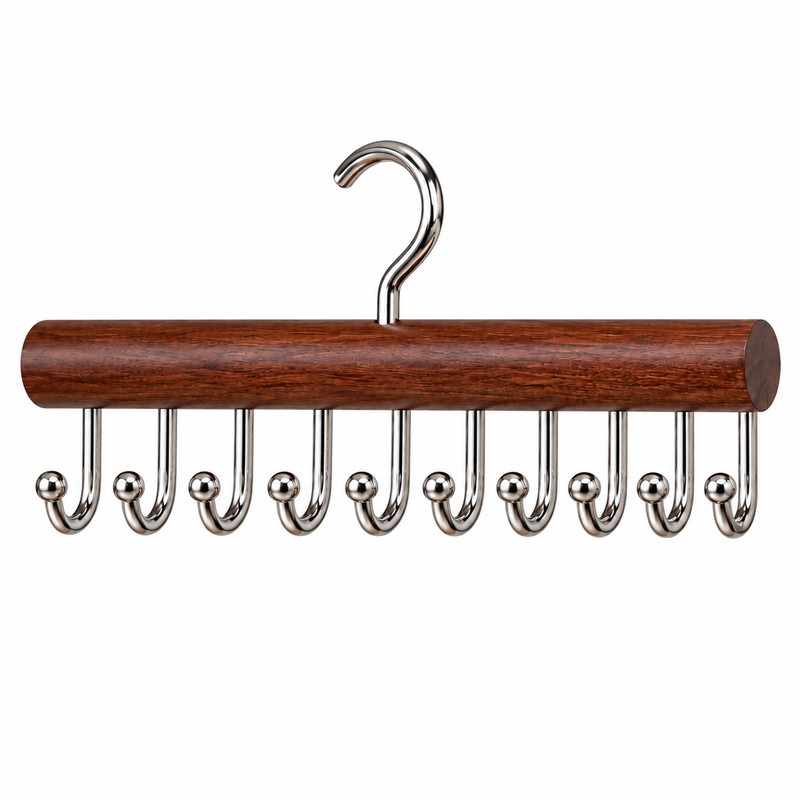 Wooden Hanger Organizer for Bras & Underwear – Multi-Hook Closet