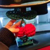 AMIORO Hand Knitted Cherry Pendant Hanging Ornament for Car Rear