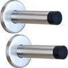 H&S 2X Door Stop Stopper Wall Mounted Mount Doorstop Heavy