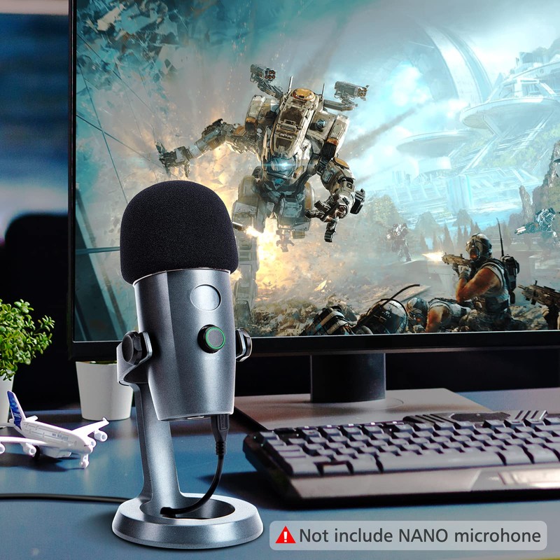 YOUSHARES Yeti Nano Microphone Foam Windscreen - Mic Wind Cover