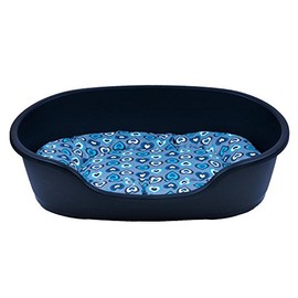 adena Dog Basket 81 x 54 cm Anthracite + Cushion Hearts Mint