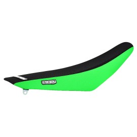 Enjoy Mfg 2003-2009 KAWASAKI KX 125-250 SEAT COVER NEON FLO GREEN / BLACK STD GRIPPER #60