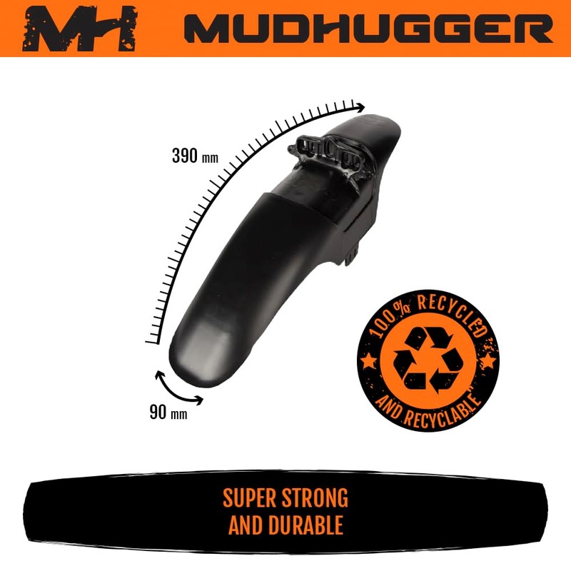 Mudhugger Fox Mountain Bike Mudguard - Shorty Evo Bolt-On Front
