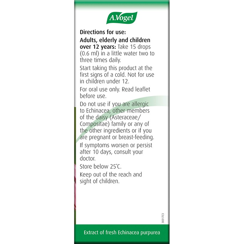 A.Vogel Echinaforce Echinacea Drops | Relieves Cold & Flu Symptoms
