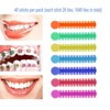Pack of 1040 Orthodontic Ligature Ties for Braces, Coloured