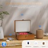 Yintiny Reproductor de CD de piel recargable con altavoces; transmisor