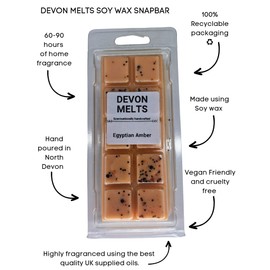 Devon Melts - Egyptian Amber - Highly Scented 100% Soy Wax Snapbar