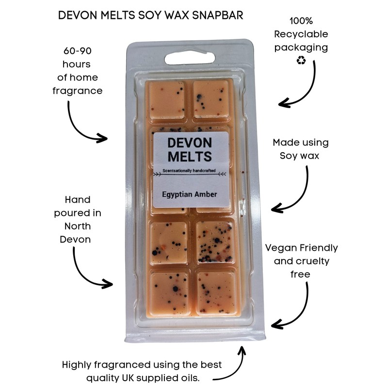 Devon Melts - Egyptian Amber - Highly Scented 100% Soy