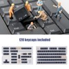 Mechanical Keyboard Keycap 128 Key PBT Keycap Set Contrasting Colors