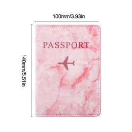 Vaccination Certificate Cover, Passport Cover, Holiday Accessories, Passport Cover, Premium PU Leather Passport Protective Cover with RFID Blocking, Protective Passport for Credit Cards, ID and Travel