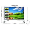Projection Screen 120 inch, Washable 16:9 Foldable Anti-Crease Portable Projector