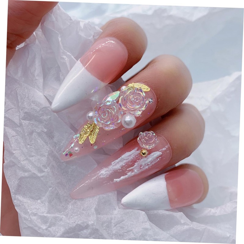 Healvian Nail Art Flower Charms Nail Decorations for Creative Manicure