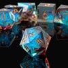 YEMEKO DND Dice Set, Sharp Edge Resin Dice Set with