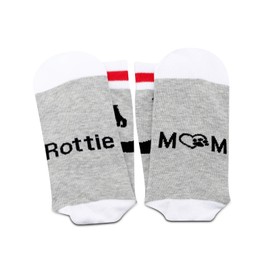 PXTIDY Rottie Mom Socks Rottweiler Dog Lovers Rottweiler Moms Socks Best Rottie Dog Mom Gifts
