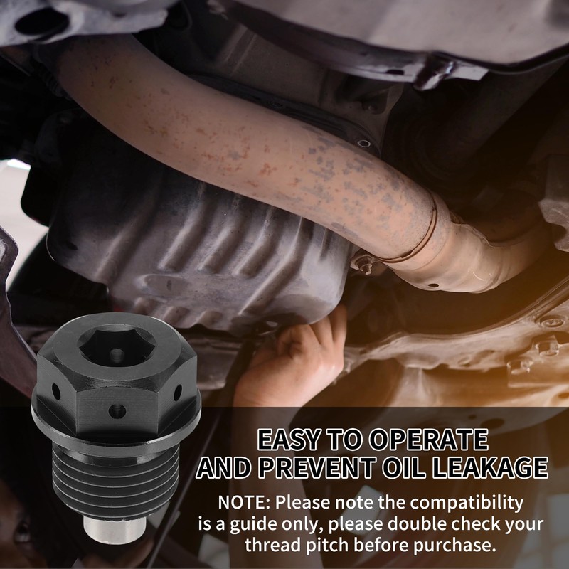 REPAIROCK M16x1.5 4MM Magnetic Oil Drain Plug Titanium Alloy Sump