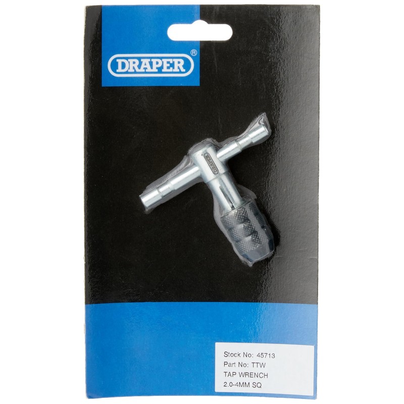 Draper 45713 T Type Tap Wrench, 2mm-4mm