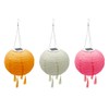 Set of 3 Shangri La Solar Lanterns Diameter 20 cm