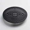 4-1/4 Inch Shower Strainer Drain Cover, Matte Black Floor Drainer,