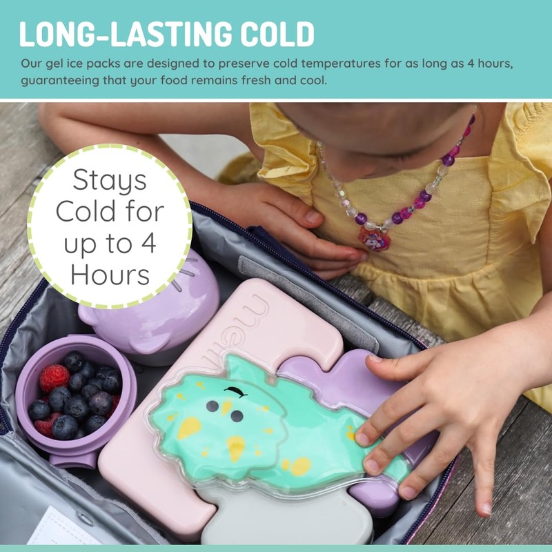 melii Gel Ice Packs, Dino & Shark