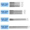 Cididu 17 Pcs Rotary Hammer Drill Bits for Concrete, Carbide-Tipped