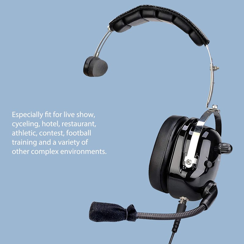 Retevis Unilateral Noise Reduction Two Way Radio Headset with Mic,Volume